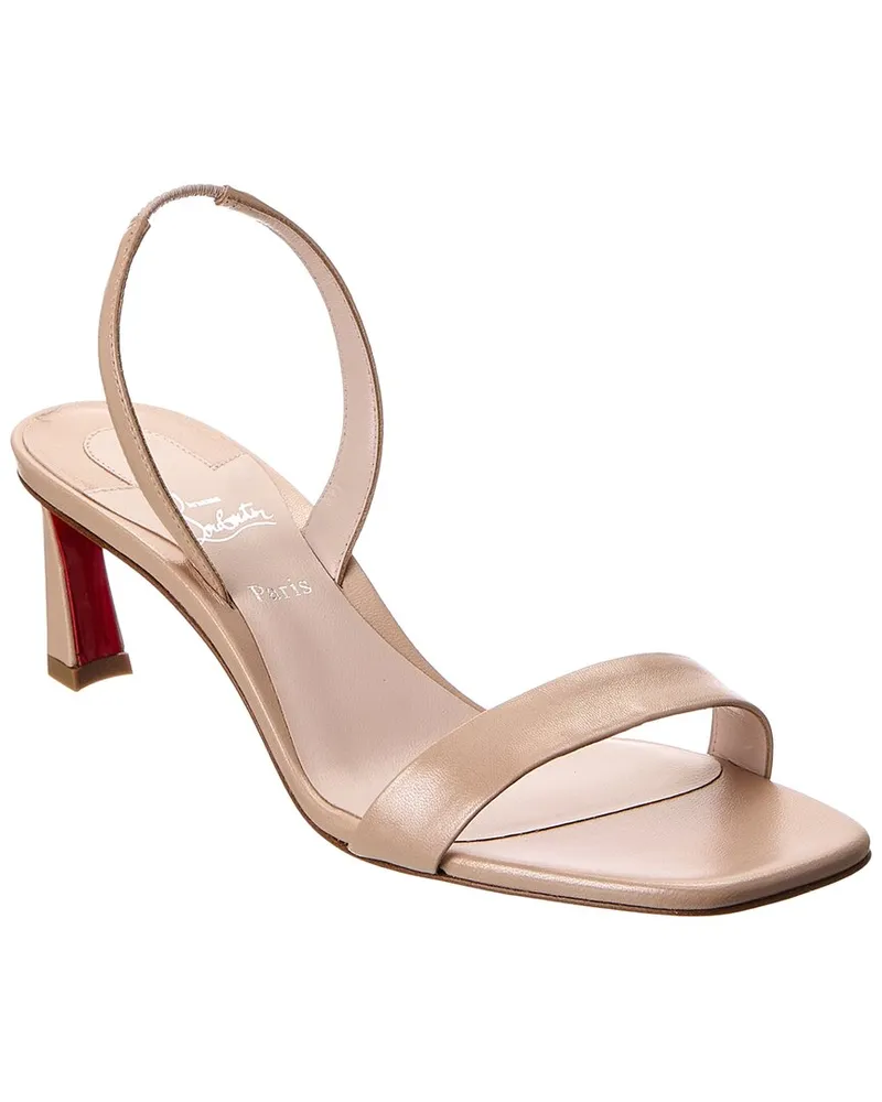 Christian Louboutin O Condora 55 Leather Slingback Sandal Nocolor