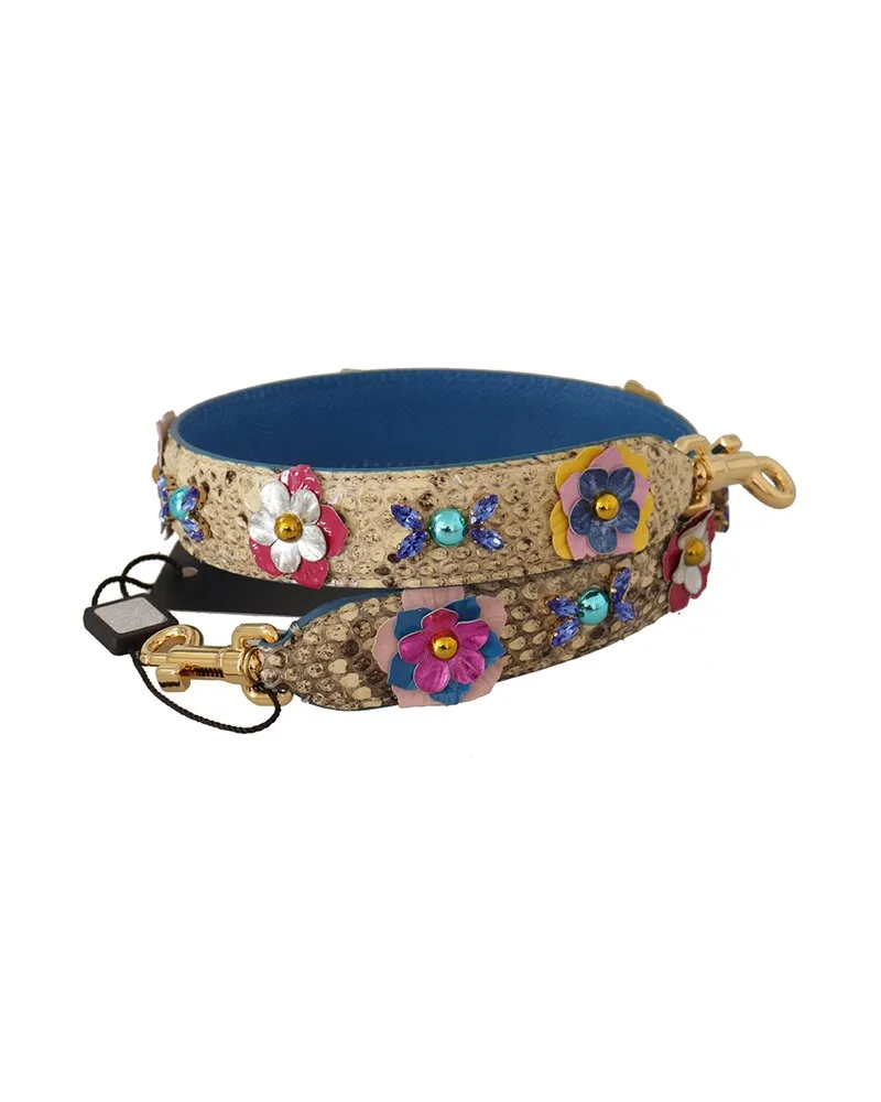 Dolce & Gabbana Python Bag Strap Beige