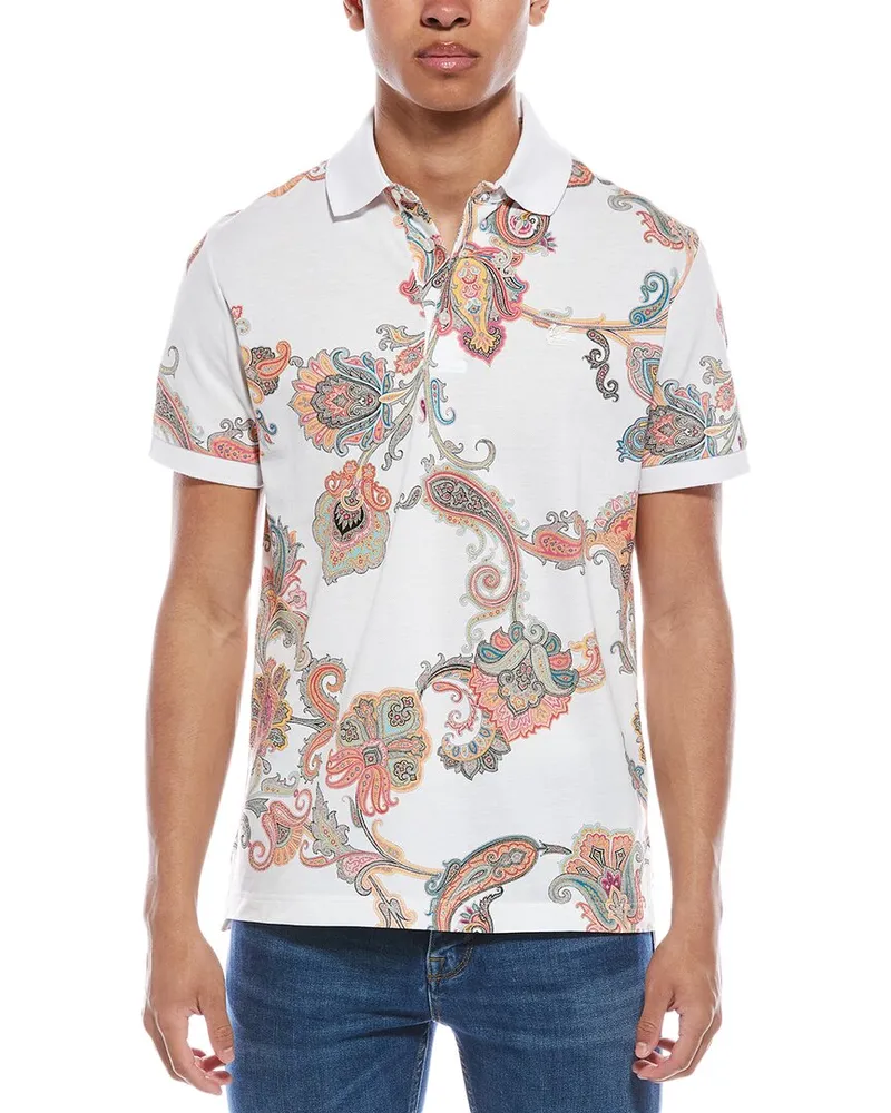 Etro Roma Polo Shirt White