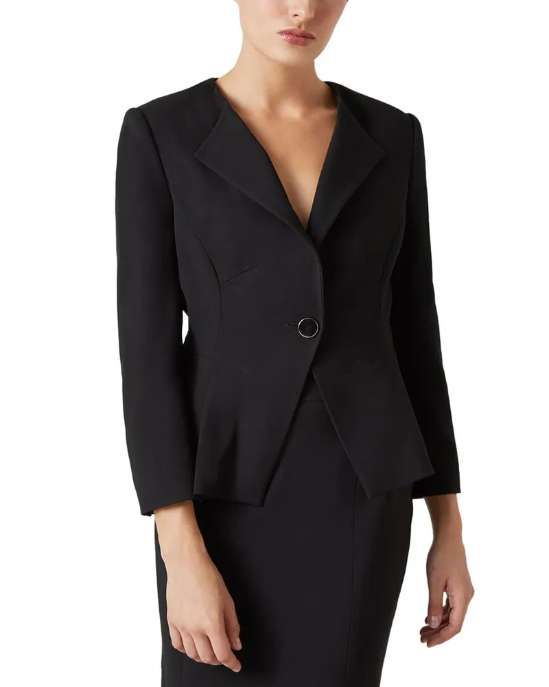 L.K.Bennett  V Neck Lapel Jacket Nocolor