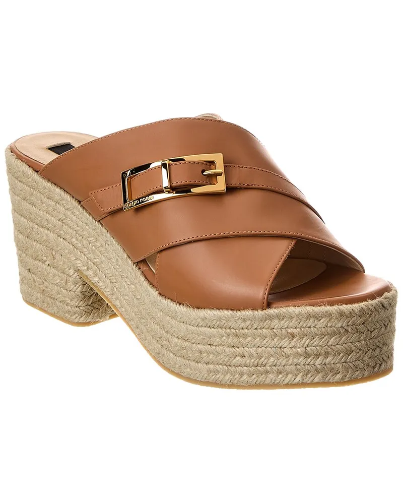 Sergio Rossi Leather Sandal Brown