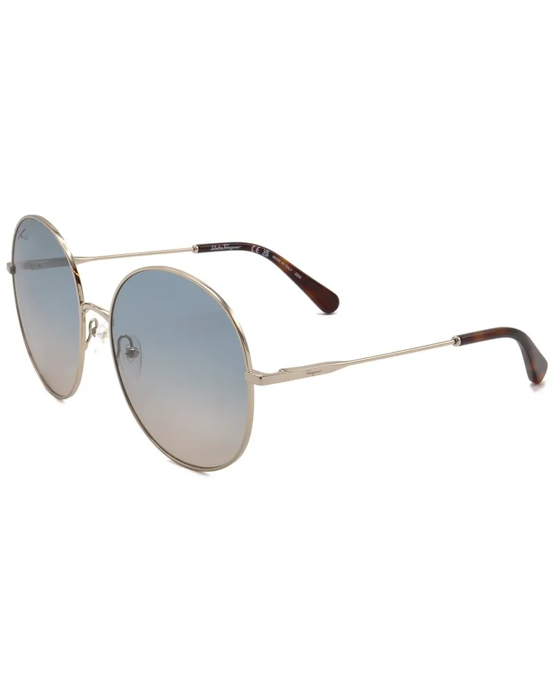 Ferragamo Women's SF299S 60mm Sunglasses Gold