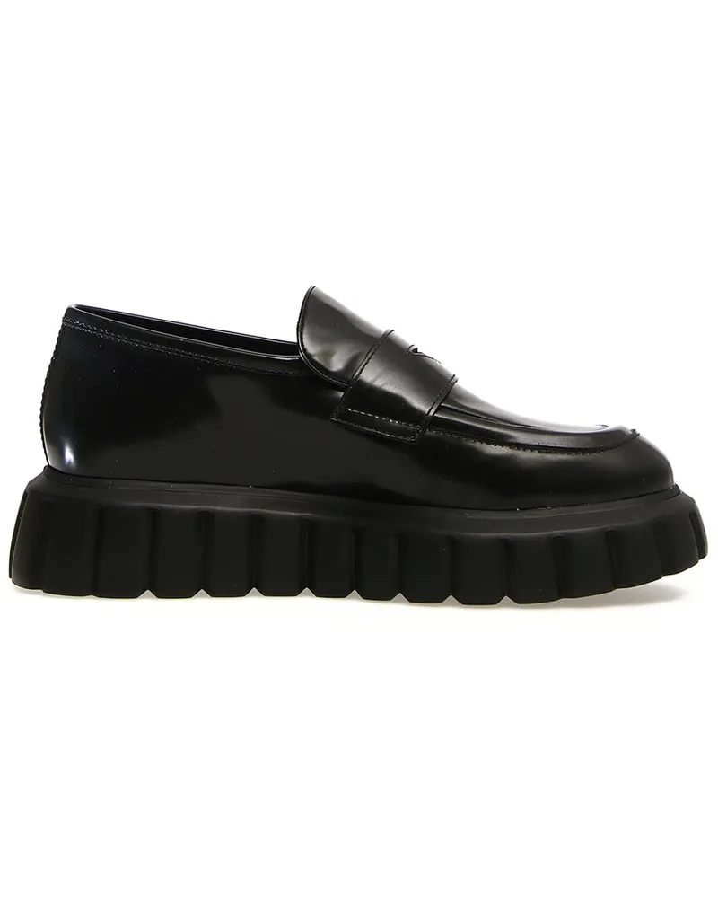 Voile Blanche Grenelle Mok Leather Loafer Black