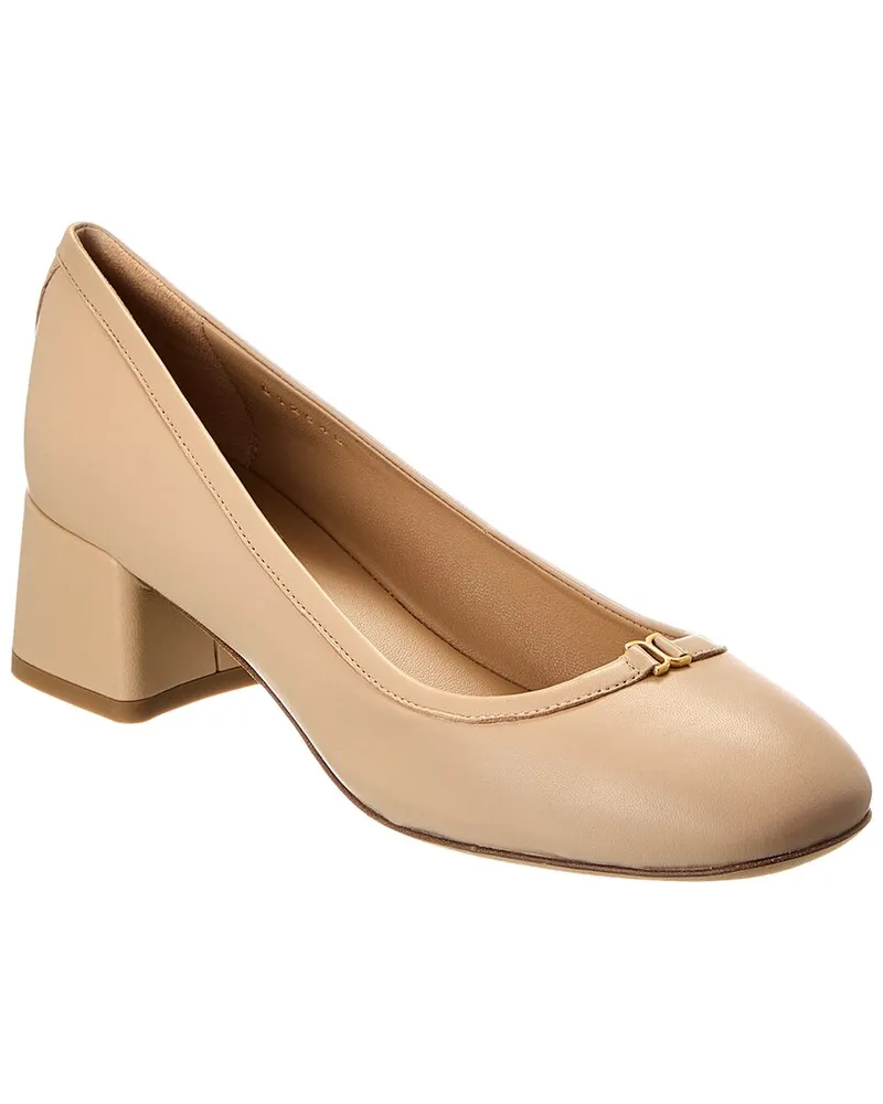 Chloé Marcie Leather Pump Brown