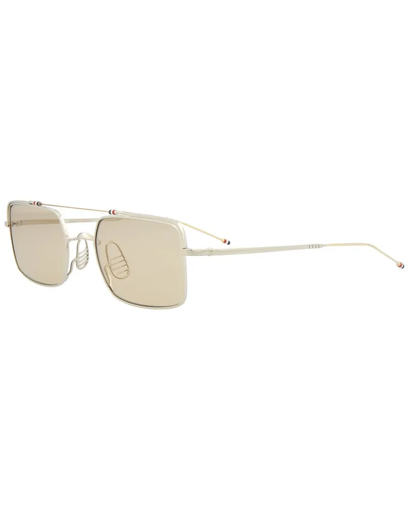 Thom Browne Unisex TBS909 49mm Sunglasses Silver