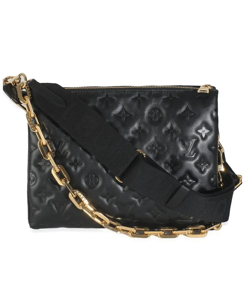 Louis Vuitton Black Leather Coussin PM (Authentic Pre-Loved Nocolor