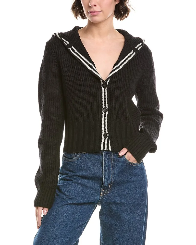 ATM Wool-Blend Hoodie Black
