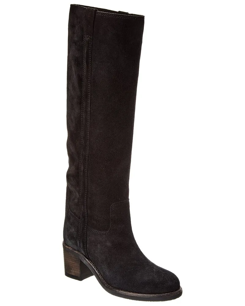 Isabel Marant Seenia Suede Knee-High Boot Black