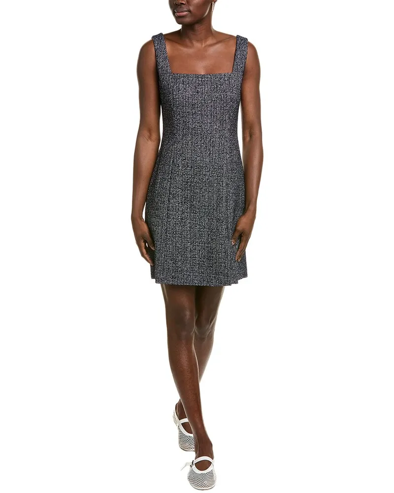 HUGO BOSS Destena Tweed Linen-Blend Mini Dress Nocolor