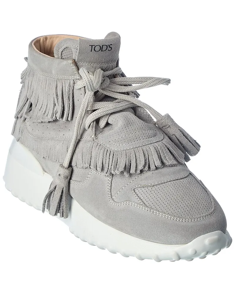 TOD'S TOD’s Fringed Suede Sneaker Grey