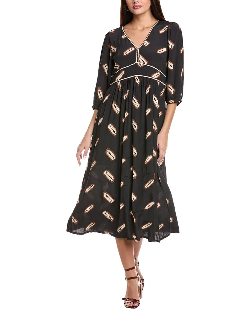 ba&sh Cassiopee Midi Dress Black