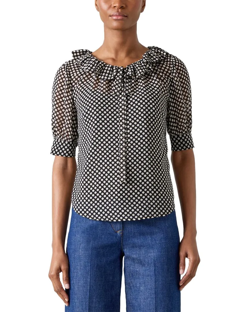 L.K.Bennett  Coco Woven Top Nocolor