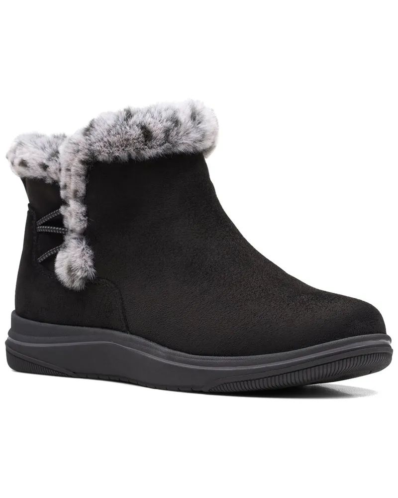 Clarks Cloudsteppers Breeze Fur Black bootie Nocolor