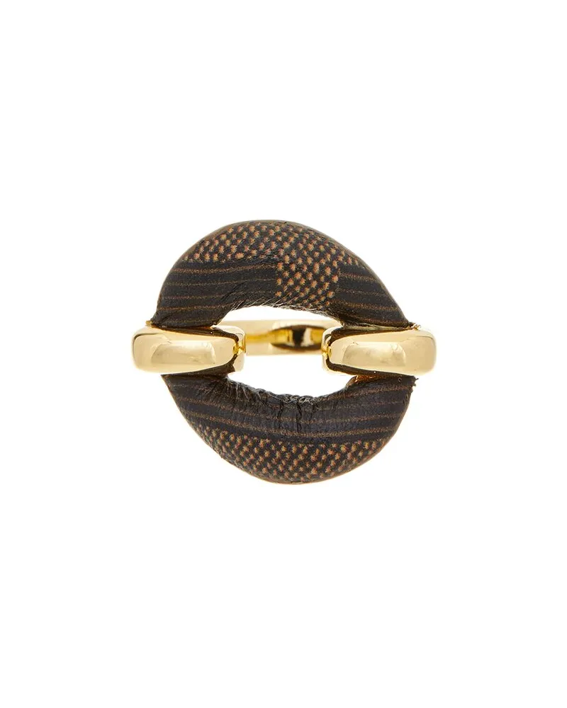 Fendi Filo Leather Ring Nocolor