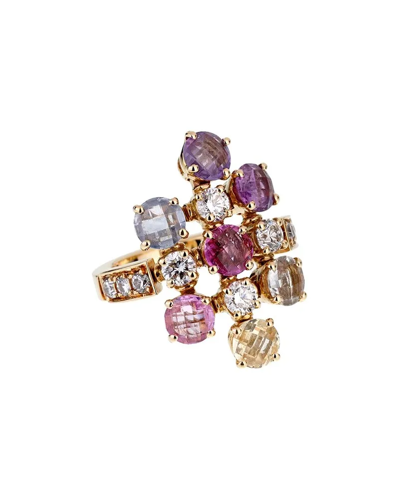 Bulgari 18K Diamond & Gemstone Ring (Authentic Pre-Loved Nocolor