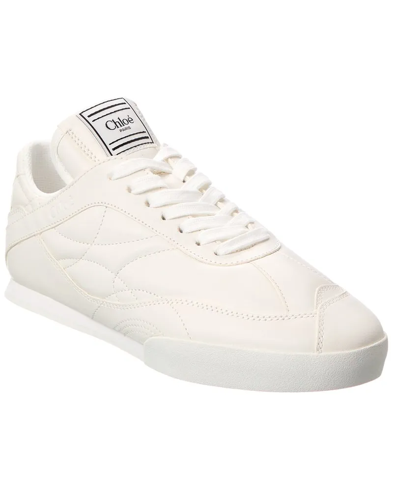 Chloé Kick Leather Sneaker White