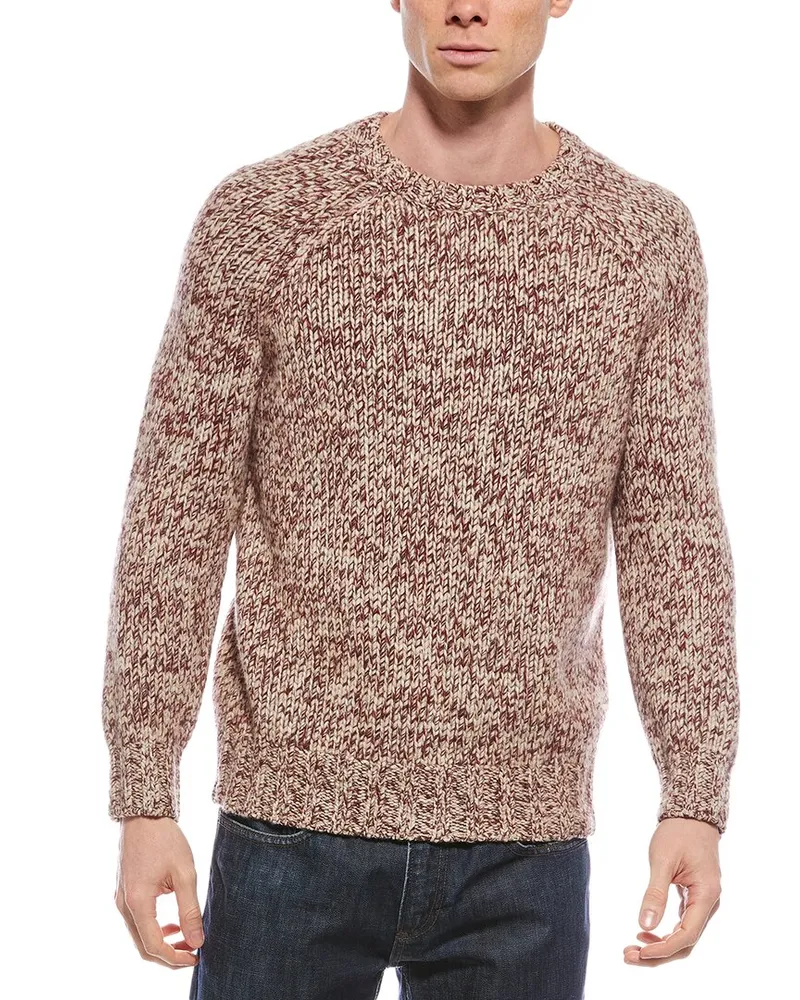 Brunello Cucinelli Wool, Cashmere, & Silk-Blend Crewneck Sweater Nocolor