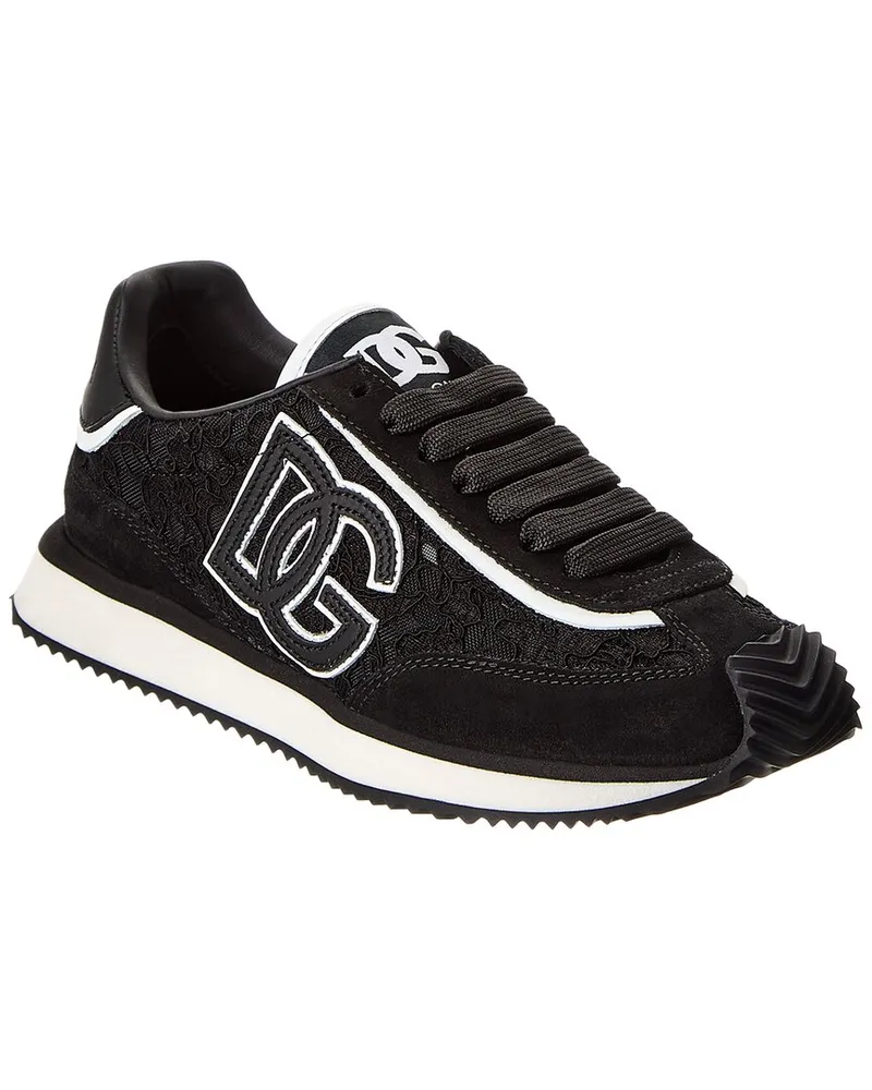Dolce & Gabbana DG Cushion Lace & Leather Sneaker Nocolor