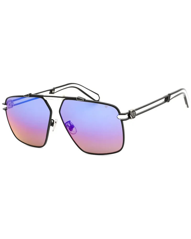Philipp Plein Unisex SPP049M 63mm Sunglasses Black