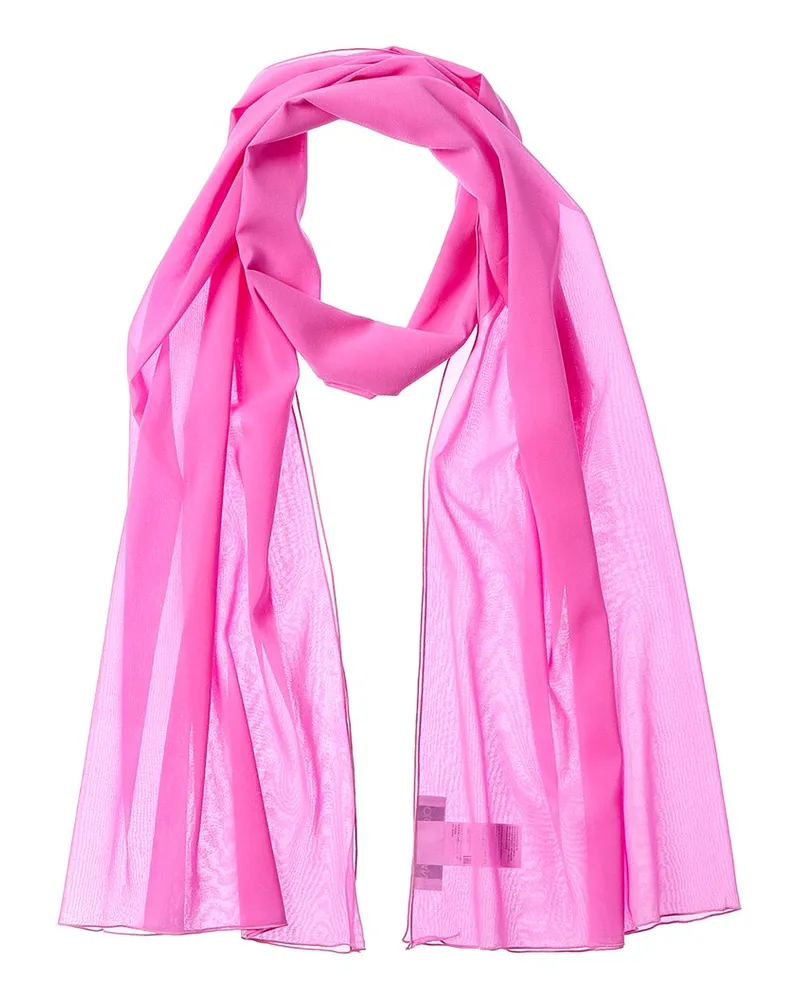 Dolce & Gabbana Chiffon Silk-Blend Scarf Pink