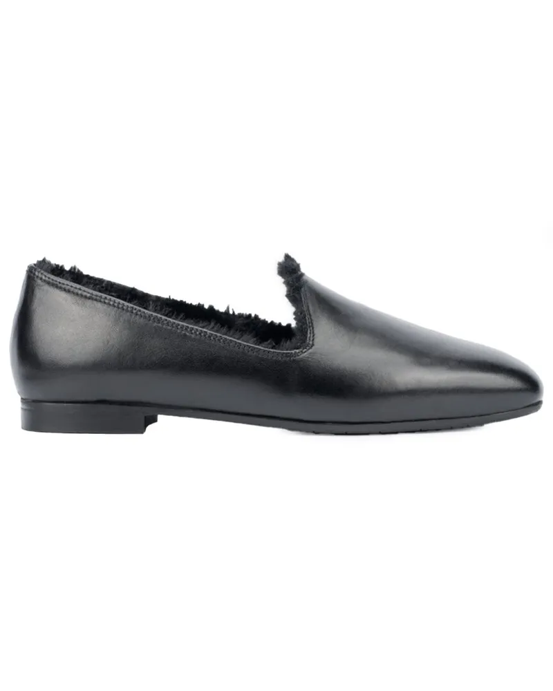 Aquatalia Romie Weatherproof Leather Loafer Black