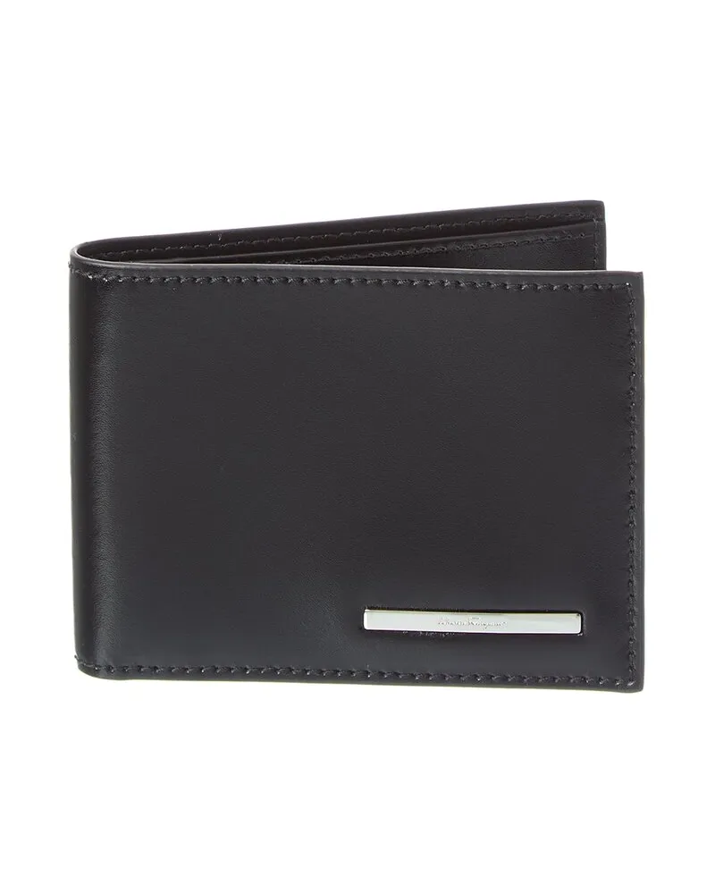 Ferragamo Crosta Leather Wallet Black