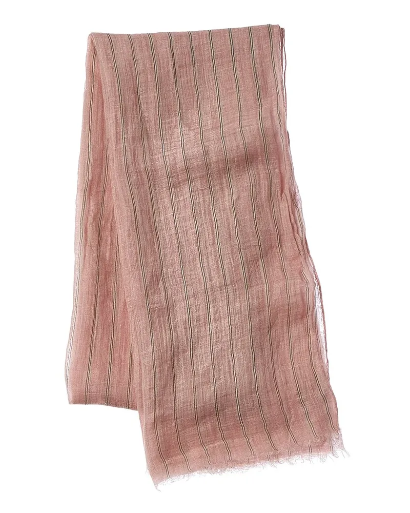 Brunello Cucinelli Linen Scarf Pink