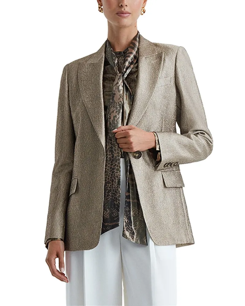 Reiss Mimi Blazer Gold