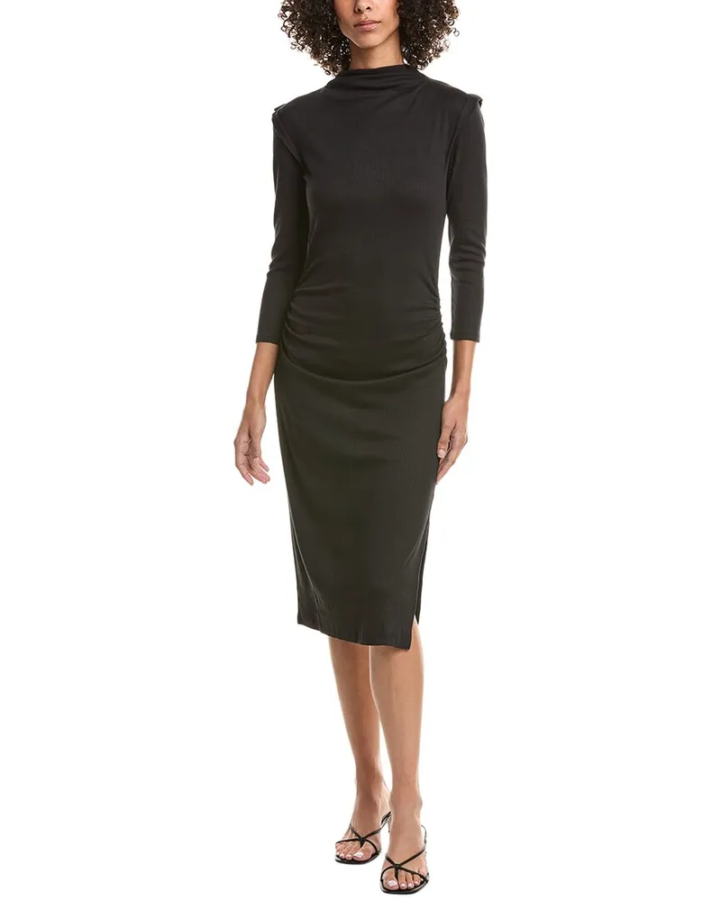 Michael Stars Lauren Midi Dress Black