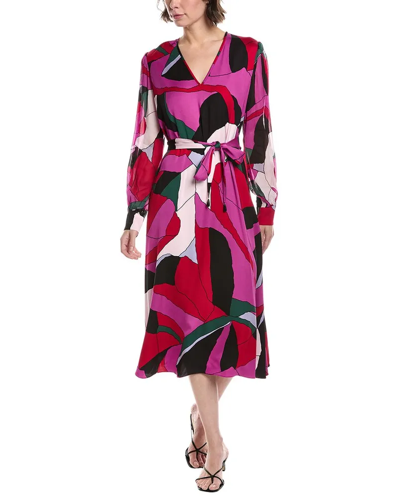 Diane von Furstenberg Abel Midi Dress Purple