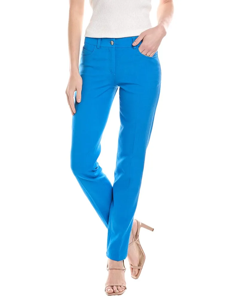 Akris Silk-Blend Trouser Blue