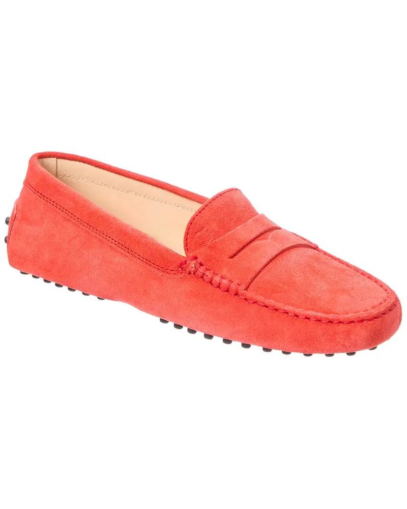TOD'S TOD’s Gommini Suede Loafer Red