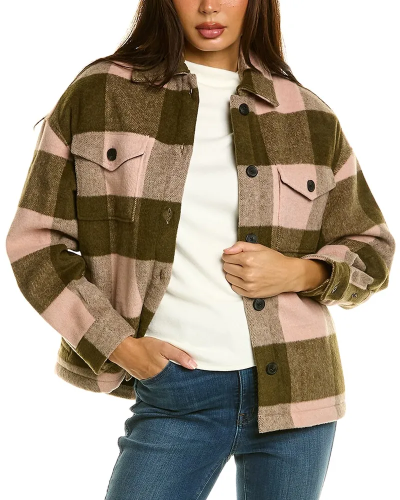 AllSaints Luella Check Wool-Blend Jacket Nocolor