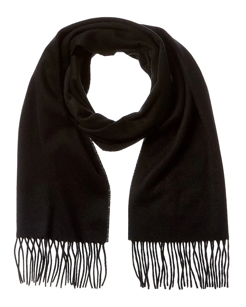 Jimmy Choo Logo Cashmere Scarf Black