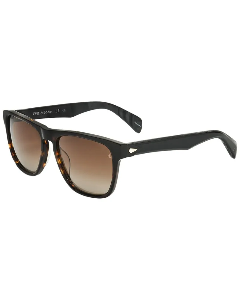 Rag & Bone Unisex RNB5031 56mm Polarized Sunglasses Brown