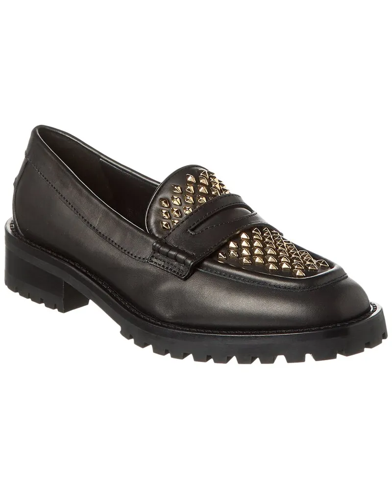 Jimmy Choo Deanna 30 Leather Loafer Gold