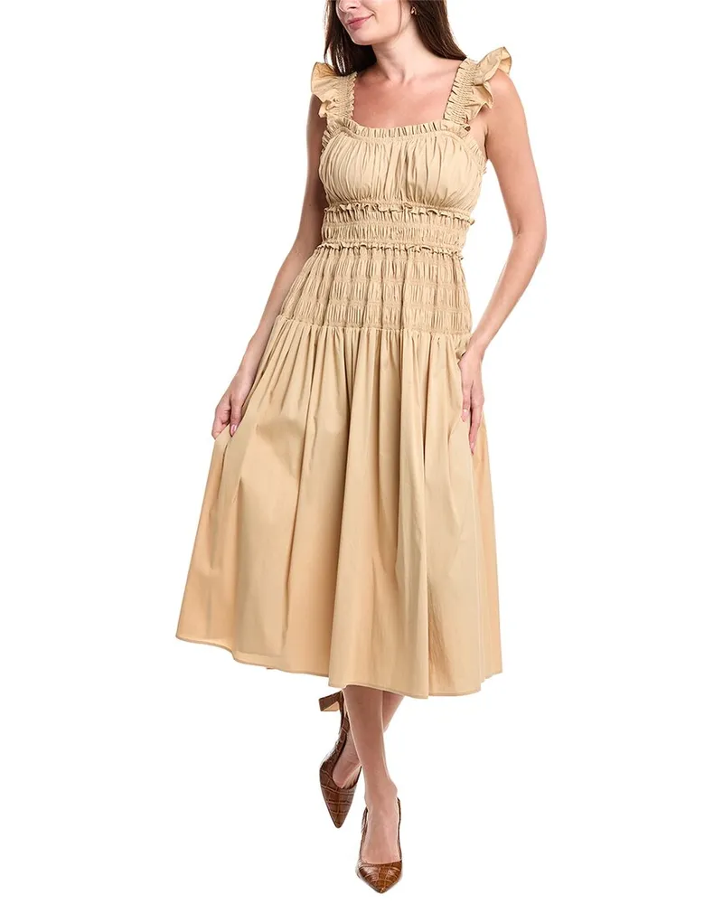 Anne Klein Patio Maxi Dress Tan