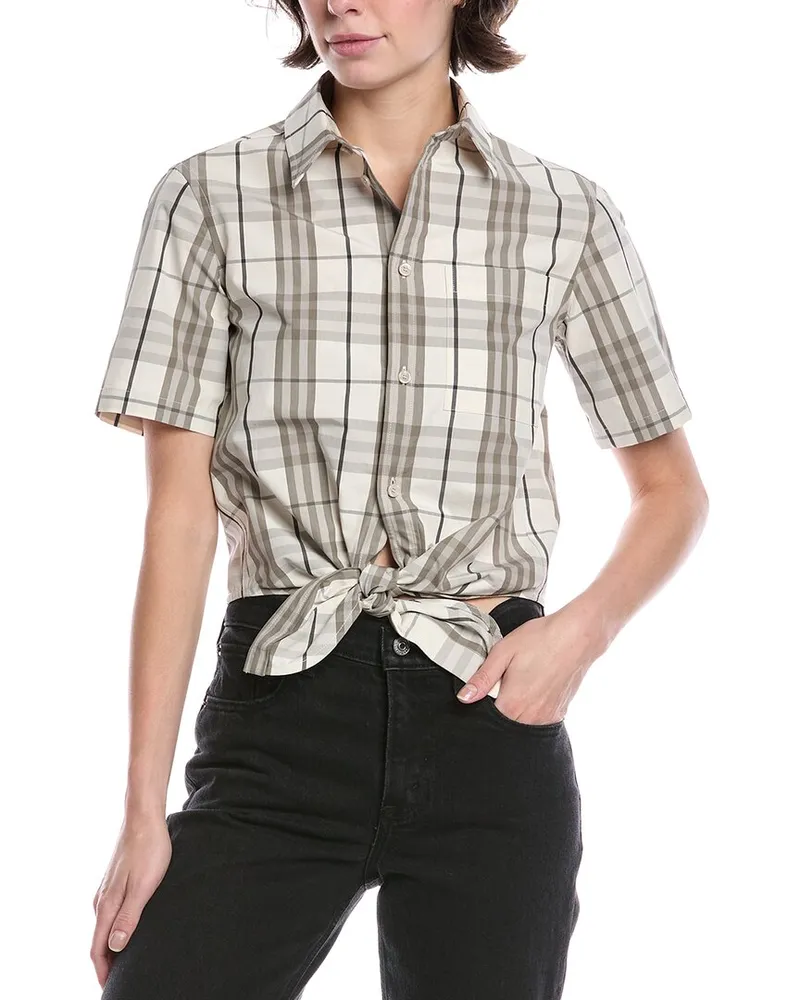 Burberry Check Cropped Shirt Nocolor