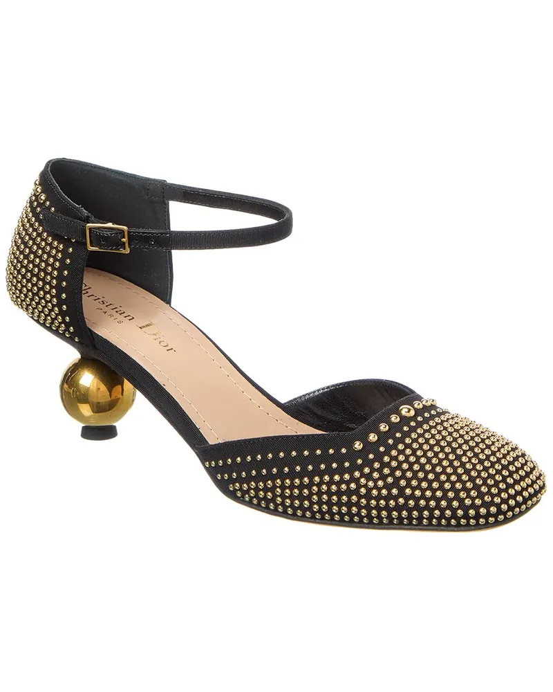 Dior D-Idole Canvas & Leather Pump Black