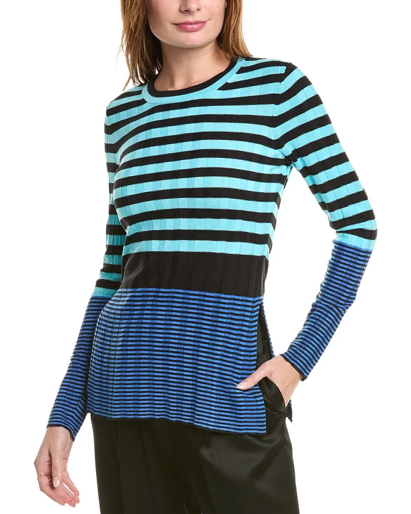 Proenza Schouler Slinky Stripe Sweater Blue