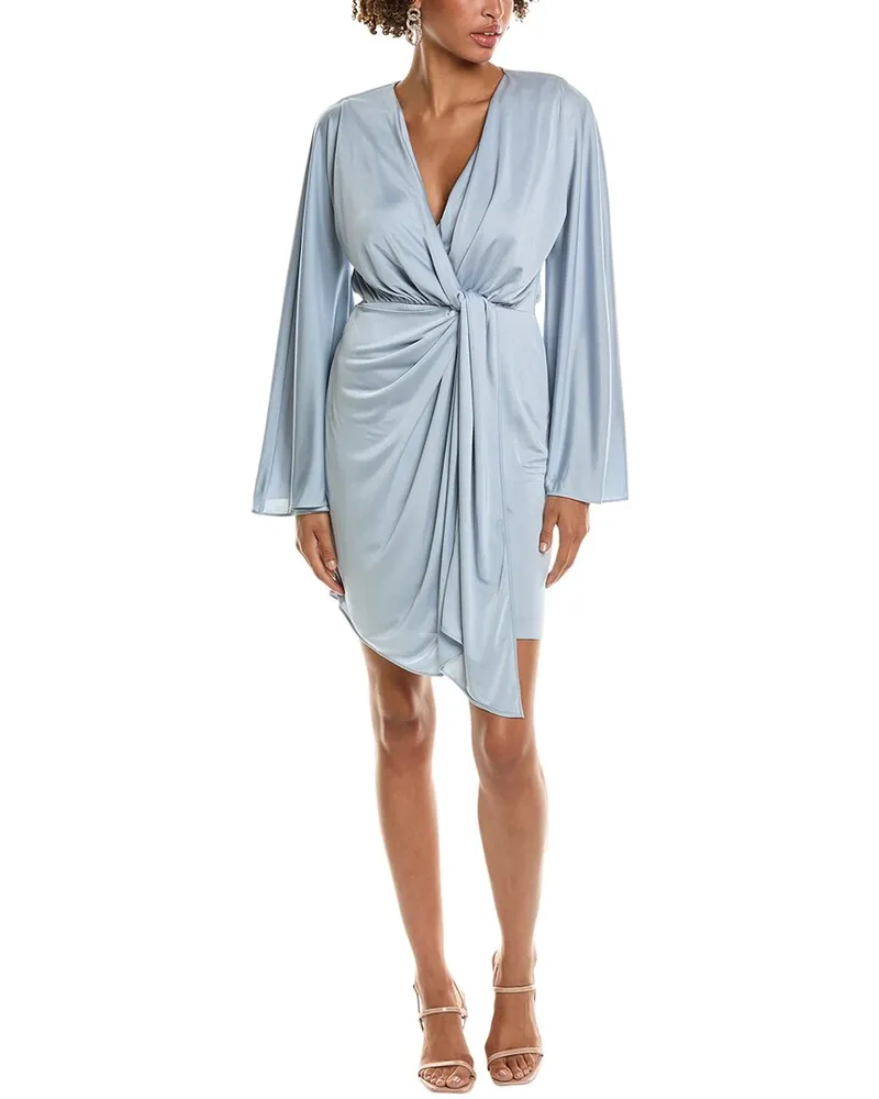 Halston Kiko Cocktail Dress Blue
