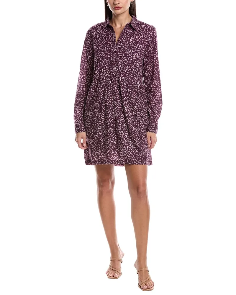 Michael Stars Bianca Shirtdress Purple