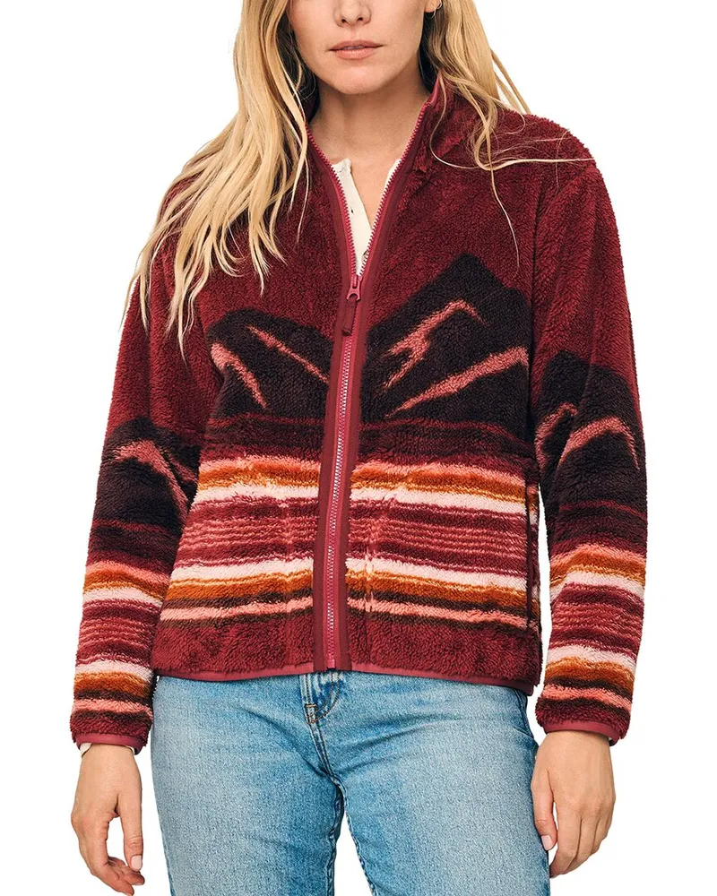 Faherty Hp Fleece Mountain Sunrise Jacket Nocolor