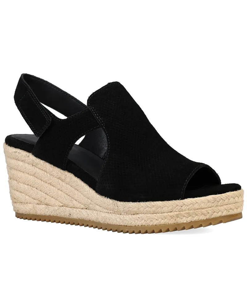 Eileen Fisher Wilda Suede Wedge Sandal Black