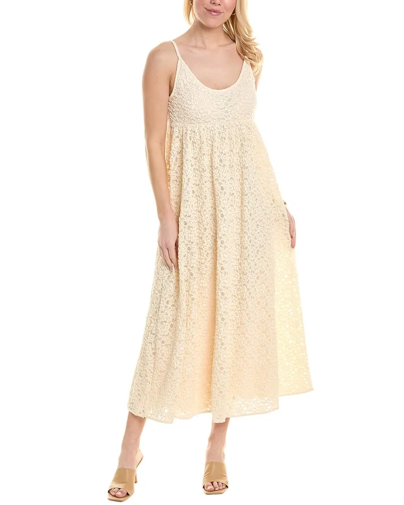 Rebecca Taylor Lace Tank Maxi Dress White