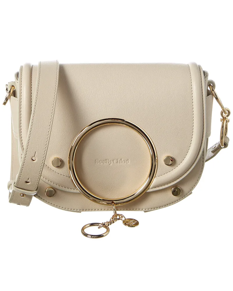 See by Chloé Mara Leather Shoulder Bag White