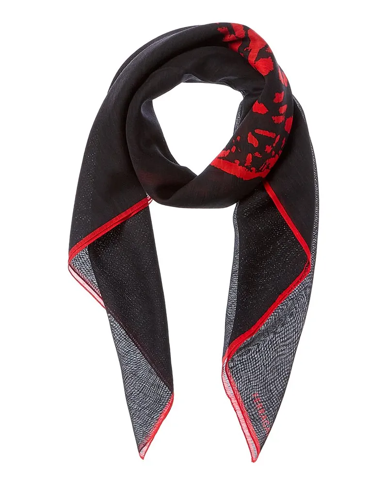 Ferragamo Gancini Wool Scarf Black