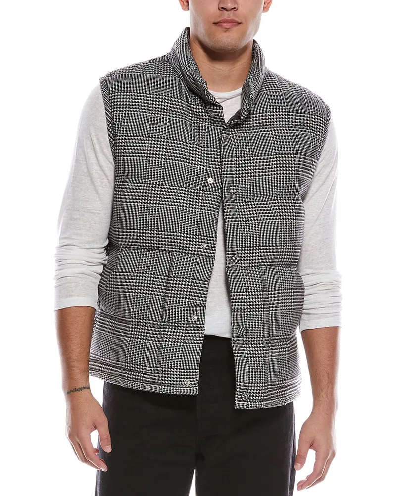 Officine Generale Officine Generale Damon Brushed Wool-Blend Vest Grey