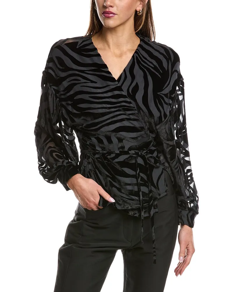 IRO Nurat Silk-Blend Top Black