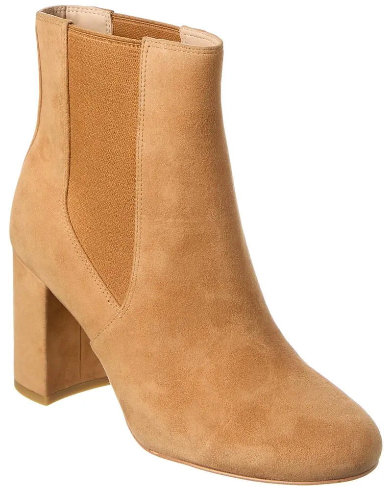 Stuart Weitzman Celina Suede Chelsea Boot Brown